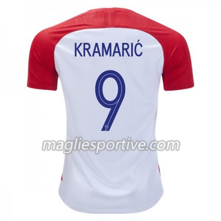 Completo Calcio Croazia Kramaric 9 Divisa Prima Mondiali 2018